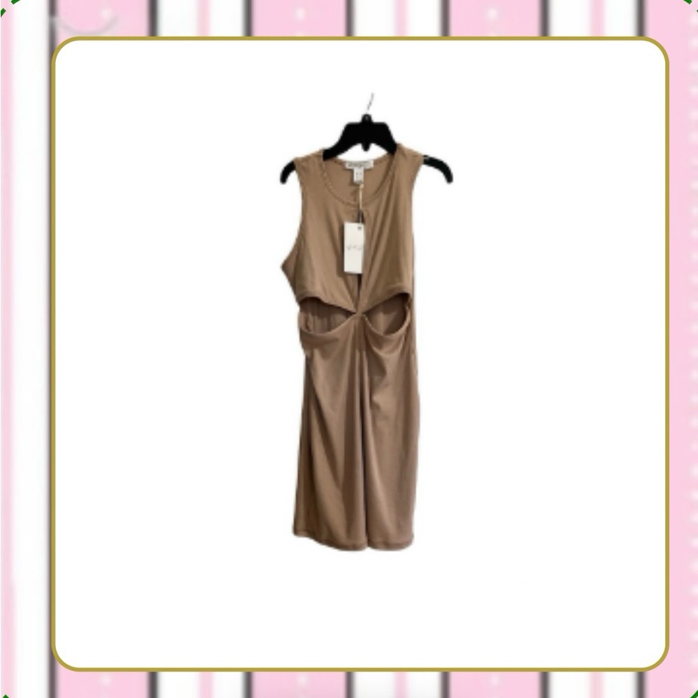 Birch and Stone Medium Beige Ribbed dress NWT ✨